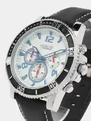 Серебряный мужские наручные часы Ochstin 6045B с хронографом в подарочной упаковке