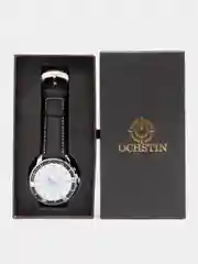 Серебряный мужские наручные часы Ochstin 6045B с хронографом в подарочной упаковке