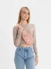 Розовый поясная сумка