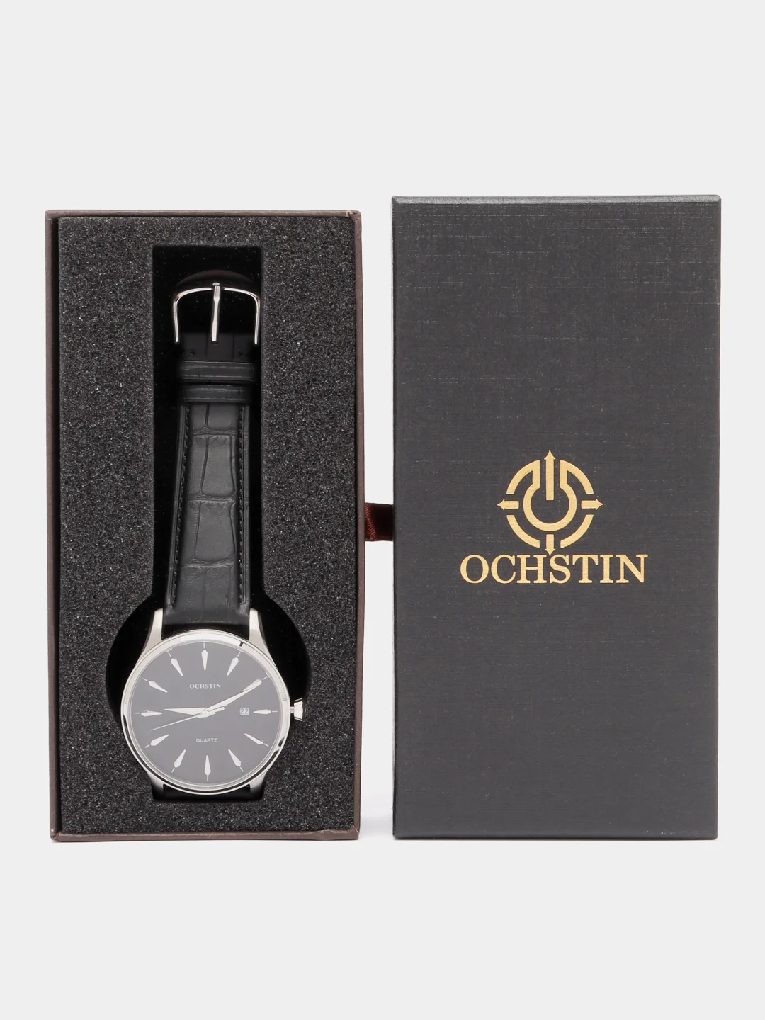 Черный мужские наручные часы Ochstin 6022GA в подарочной упаковке
