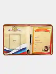 Папка для детского портфолио школьника, ребенка в школу для презентаций Пчелка 8 вкладышей