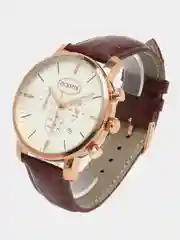 Коричневый мужские наручные часы Ochstin 6066A с хронографом в подарочной упаковке