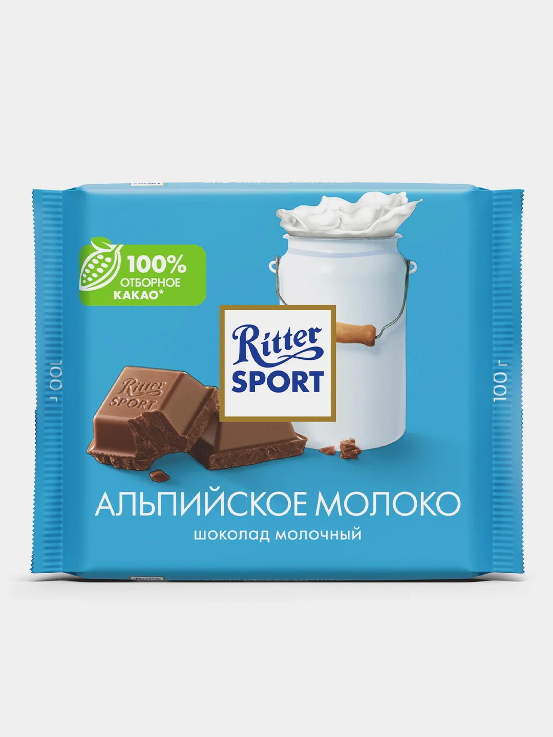 Шоколад молочный Ritter Sport "Альпийское молоко", 100 гр