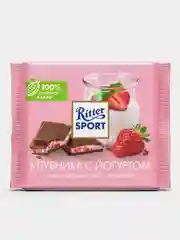 Шоколад молочный Ritter Sport "Клубника с йогуртом", 100 гр