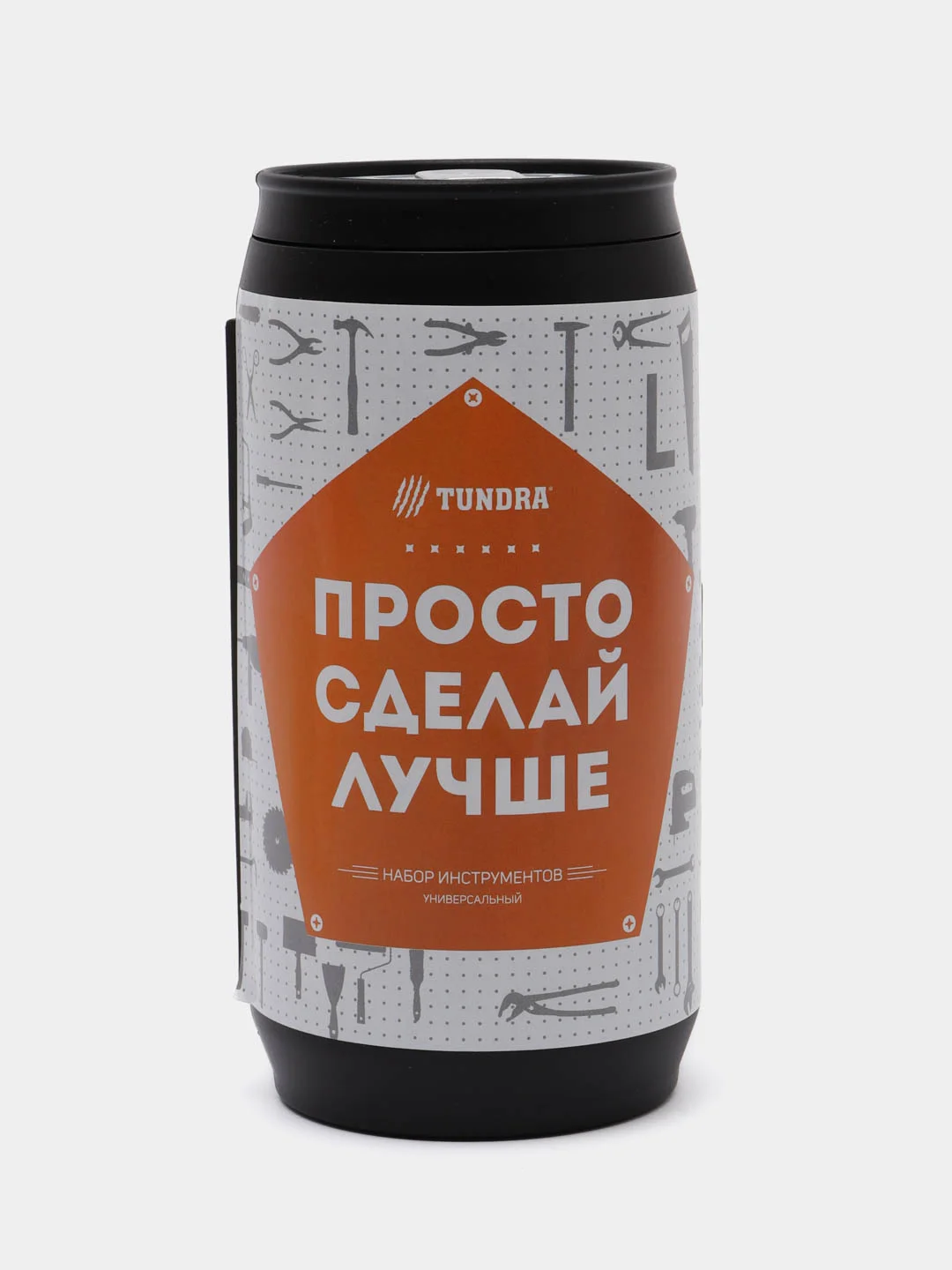 Набор инструментов ТУНДРА, пластиковый кейс "Банка"