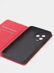 Красный чехол-книжка для Infinix Note 12 (2023)/ Infinix Note 12 Pro (4G) из нубука Super Creative