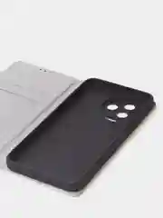 Тёмно-серый чехол-книжка для Infinix Note 12 (2023)/ Infinix Note 12 Pro (4G) из нубука Super Creative