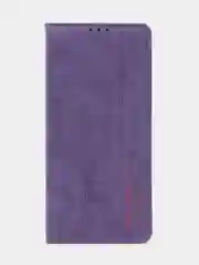 Фиолетовый чехол-книжка для Infinix Note 12 (2023)/ Infinix Note 12 Pro (4G) из нубука Super Creative