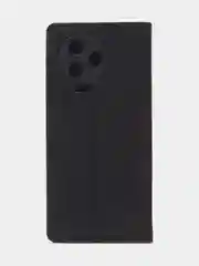 Черный чехол-книжка для Infinix Note 12 (2023)/ Infinix Note 12 Pro (4G) из нубука Super Creative