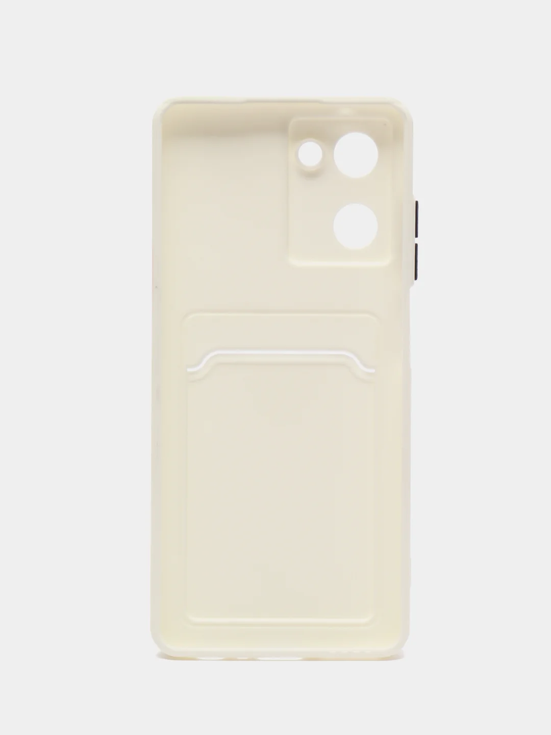 Кремовый силиконовый чехол для Realme 10 4G (Реалми 10 4 Джи), с карманом для карт