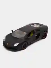 Черный модель автомобиля "Ламборгини Авентадор", 1:18, свет и звук