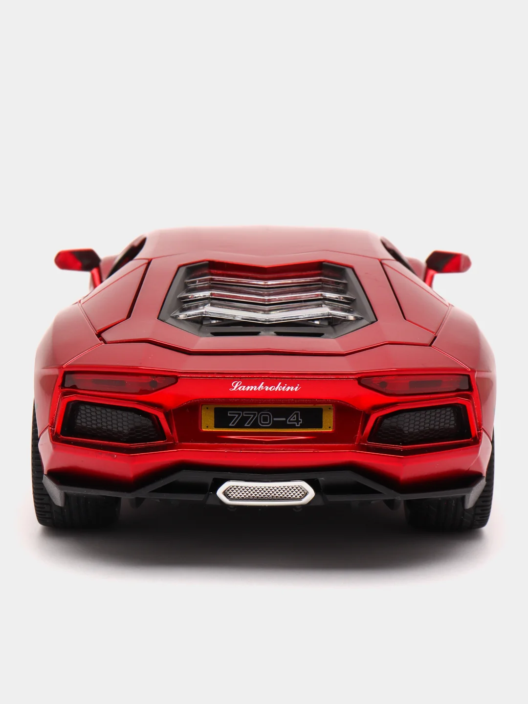 Красный модель автомобиля "Ламборгини Авентадор", 1:18, свет и звук