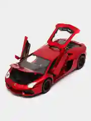 Красный модель автомобиля "Ламборгини Авентадор", 1:18, свет и звук