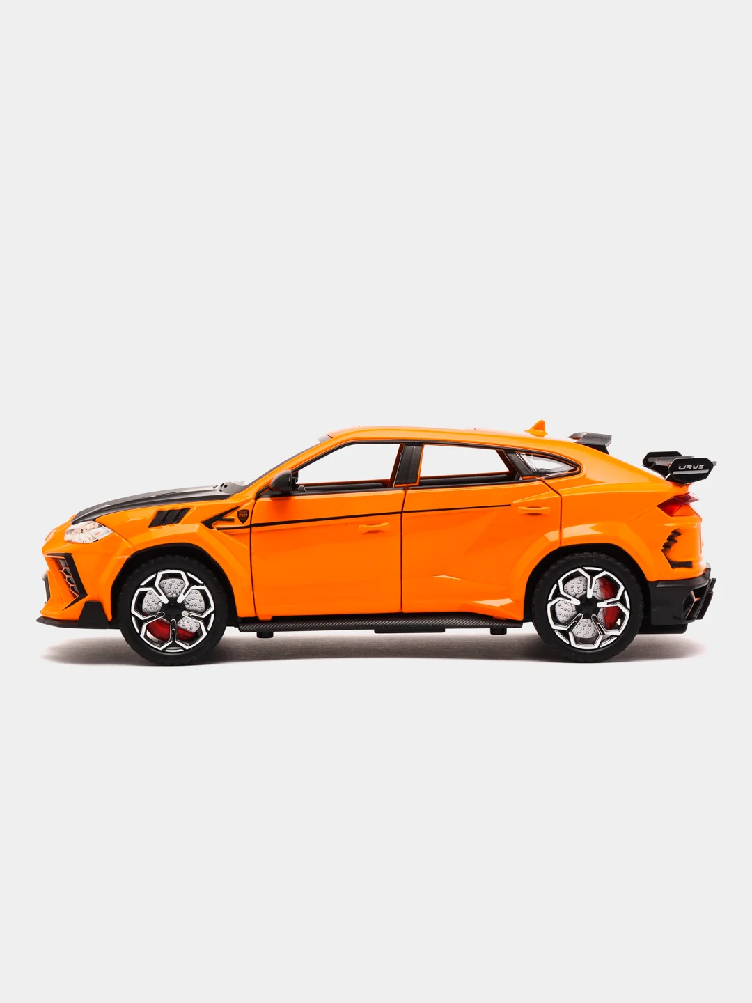 Оранжевый модель автомобиля Lamborghini Urus дым/свет/звук