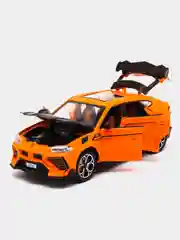 Оранжевый модель автомобиля Lamborghini Urus дым/свет/звук