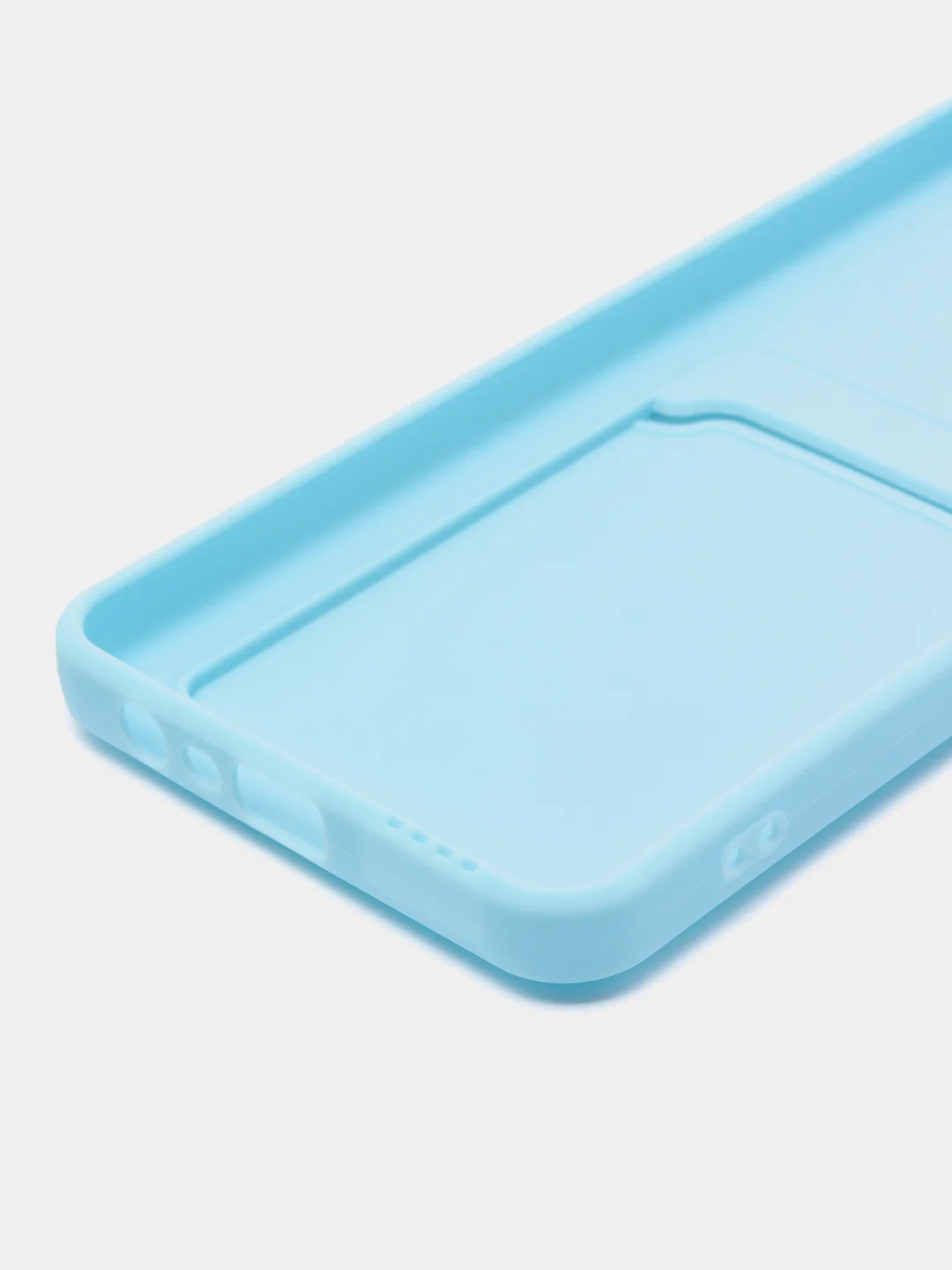 Ледяной чехол для OPPO A17 / A17K, Оппо А17 / 17К, с карманом для карт, прозрачный