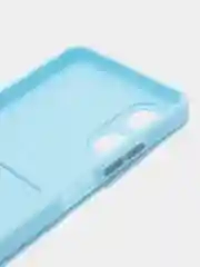 Ледяной чехол для OPPO A17 / A17K, Оппо А17 / 17К, с карманом для карт, прозрачный