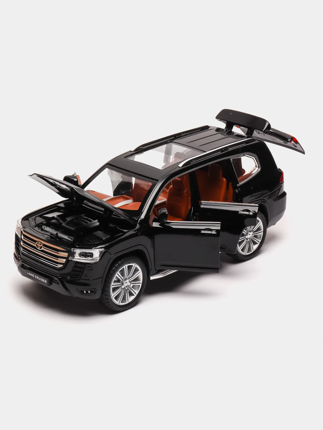 Красный модель автомобиля Toyota Land Cruiser 300