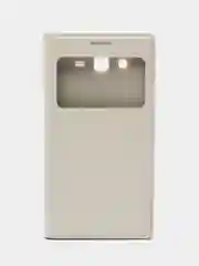 Бежевый чехол-книжка для Samsung Galaxy Grand 2