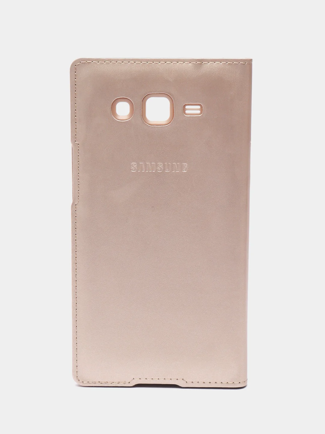 Золотой чехол-книжка для Samsung Galaxy Grand 2