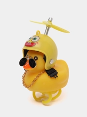Игрушка "Утка", в очках и шлеме с пропеллером, на руль мотоцикла,велосипеда, самоката,авто