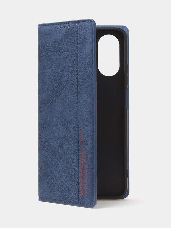 Чехол-книжка для Oppo A17 / Oppo A17K из нубука Super Creative