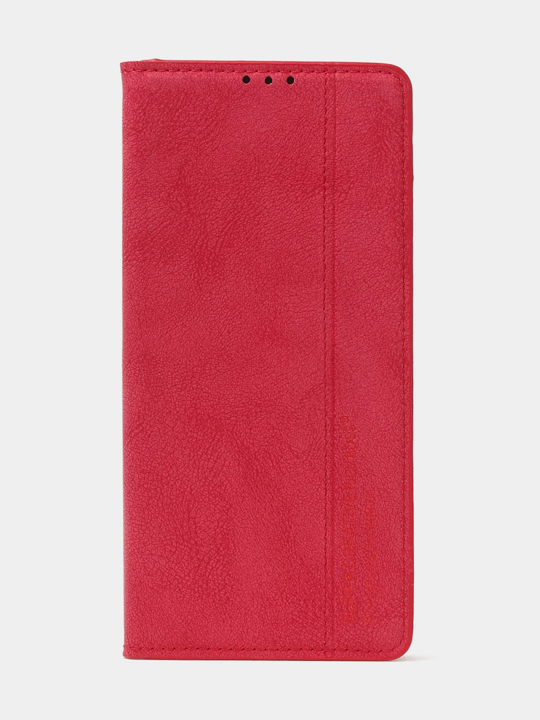 Красный чехол-книжка для Oppo A17 / Oppo A17K из нубука Super Creative