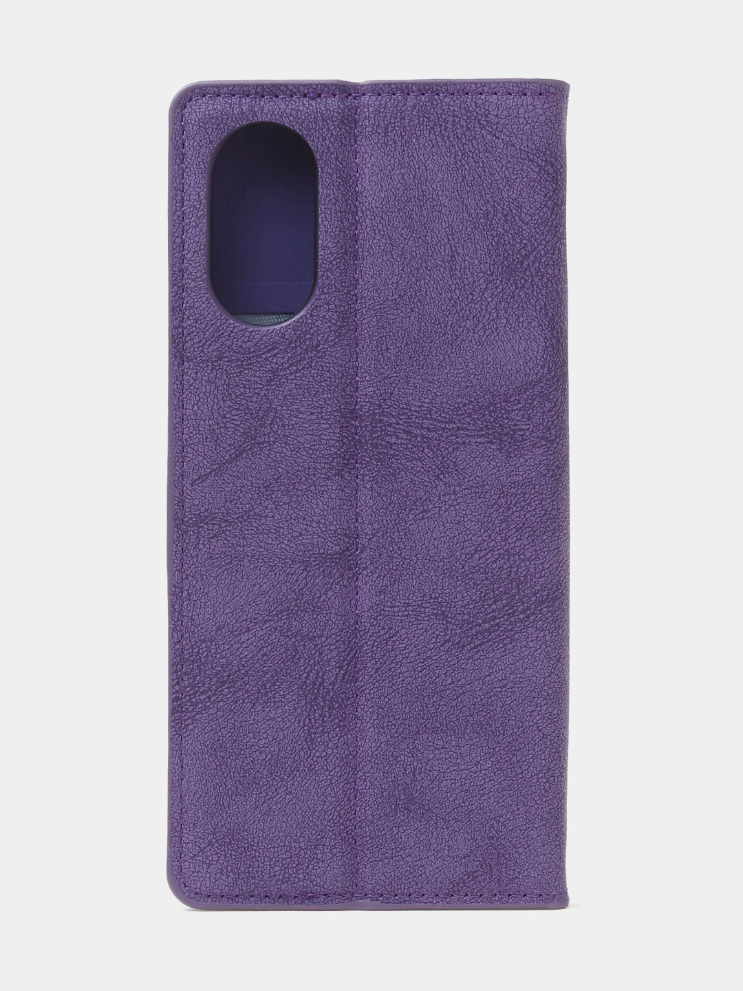 Фиолетовый чехол-книжка для Oppo A17 / Oppo A17K из нубука Super Creative