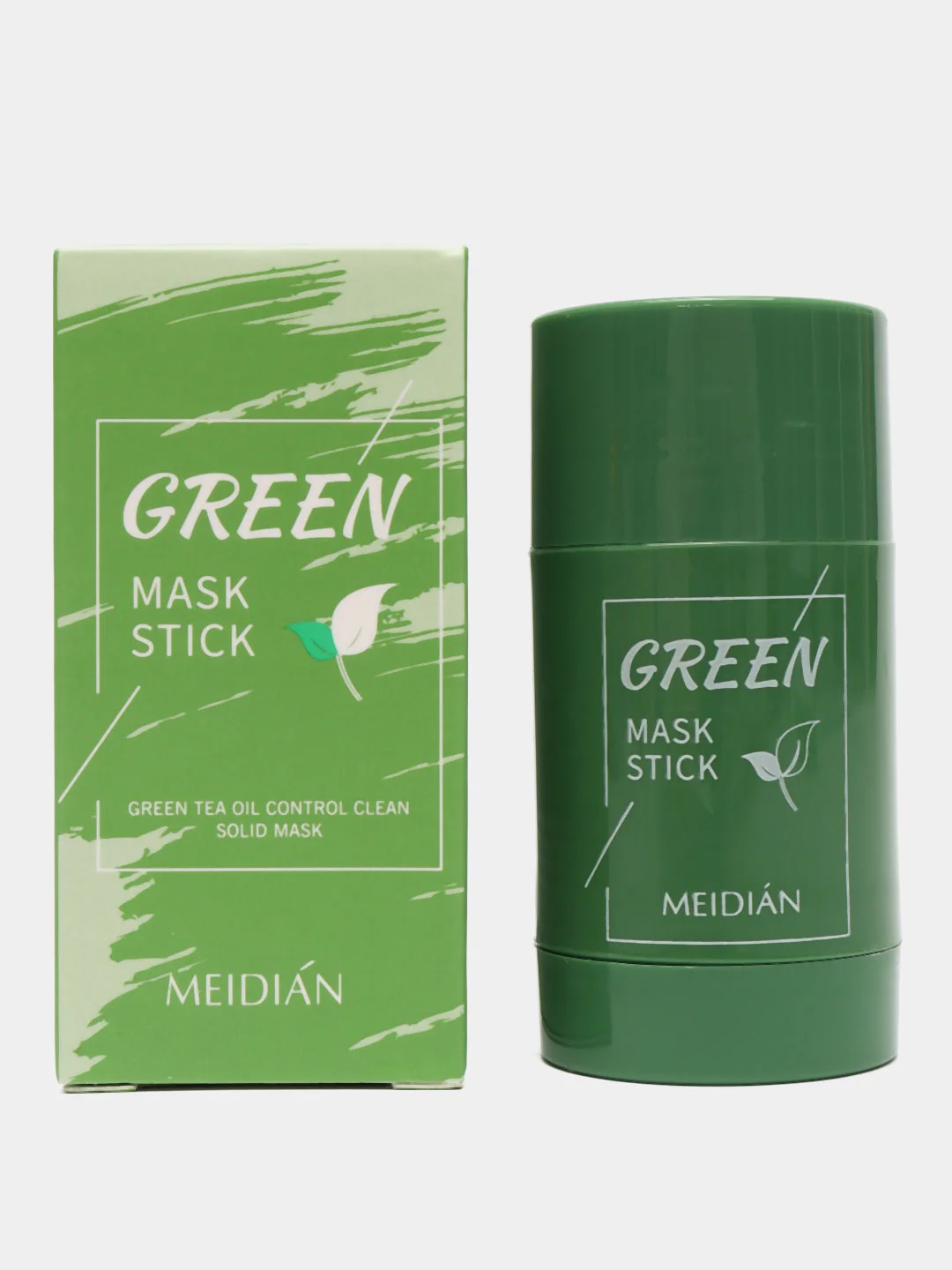 Зеленый маска-стик для лица Green Mask Stick, от черных точек и прыщей / Глиняная маска, 40 г
