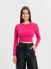 Вишнёвый топ с длинными рукавами