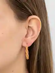 Медный серьги-кольца