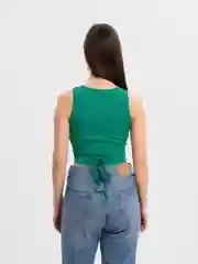 Зеленый кроп топ