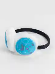 Голубой меховые наушники, зимние