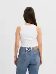 Белый кроп топ