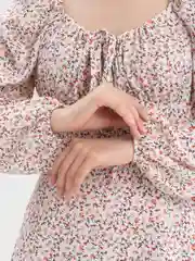 Кремовый платье женское летнее