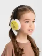 Желтый меховые наушники, зимние