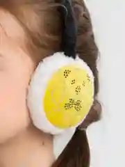 Желтый меховые наушники, зимние