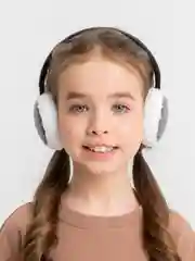 Серый меховые наушники, зимние