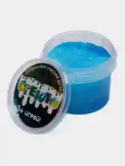 Бирюзовый слайм "Стекло" FiZZ с блестками лизун
