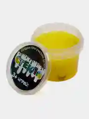 Желтый слайм "Стекло" FiZZ с блестками лизун
