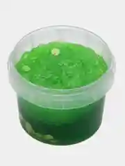 Зеленый слайм "Стекло" FiZZ с блестками лизун