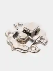 Серебряный замок для шкатулки, шурупы в наборе, бронзовый, золотой, серебряный, 3 х 3 х 0,6 см