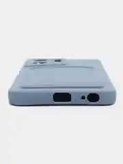 Зеленый силиконовый чехол для Vivo Y16 (Виво У16), с карманом для карт