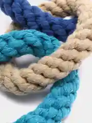 Разноцветный жевательная игрушка для собак и кошек, веровочная игрушка