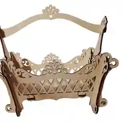 Шкатулка из дерева. Корзинка "Любимая" КубиГрад. Конфетница