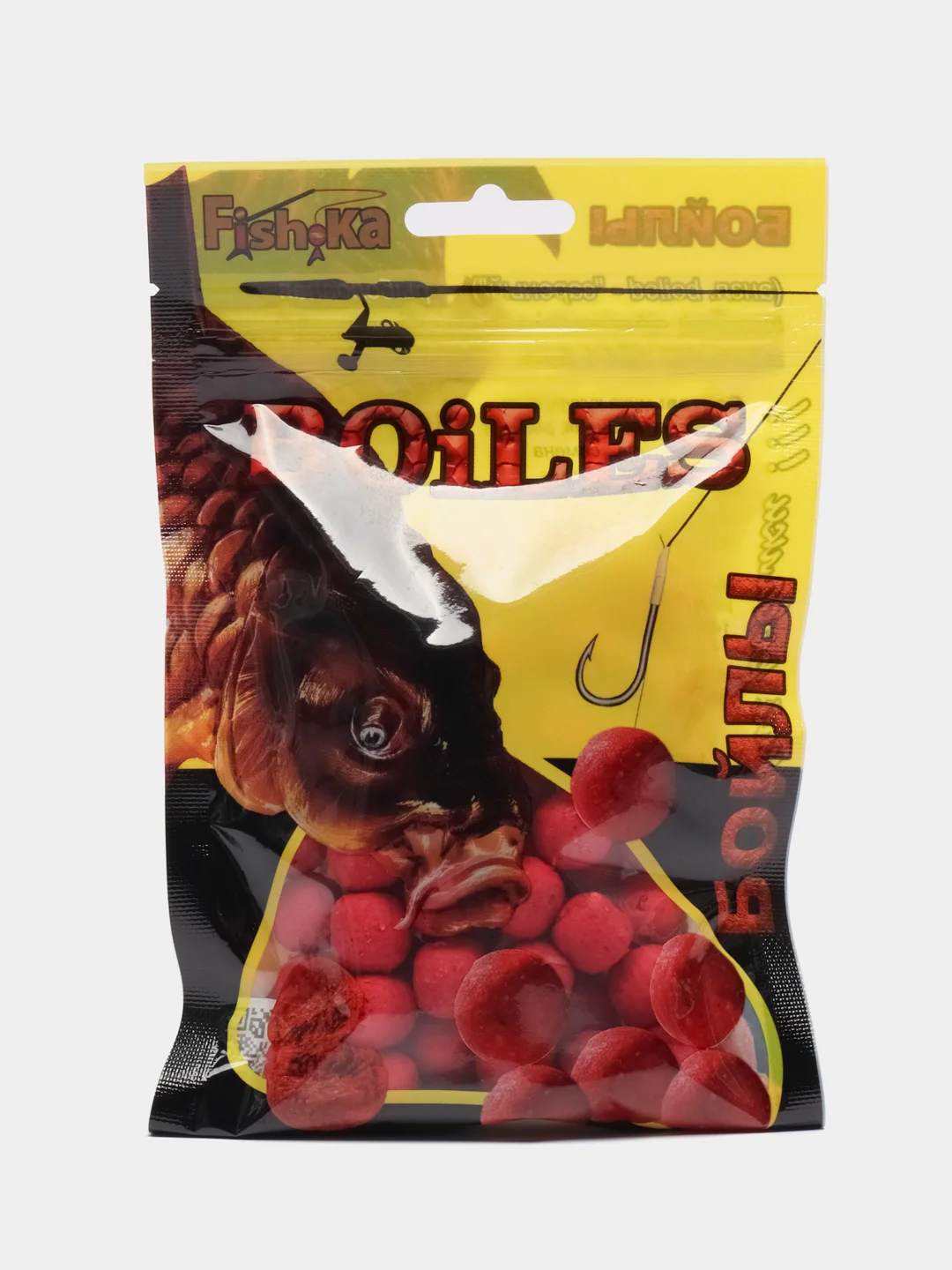 Красный бойлы Fishka, тонущие