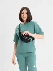 Черный сумка бананка, на пояс, сумка на пояс, бананка, сумка унисекс