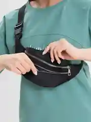 Черный сумка бананка, на пояс, сумка на пояс, бананка, сумка унисекс