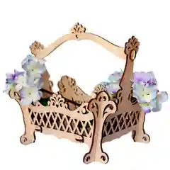 Шкатулка из дерева. Корзинка "Любимая" КубиГрад. Конфетница