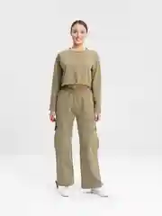 Оливковый костюм женский трикотажный летний